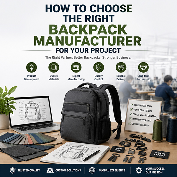 How to Choose the Right Backpack Manufacturer for Your Projec