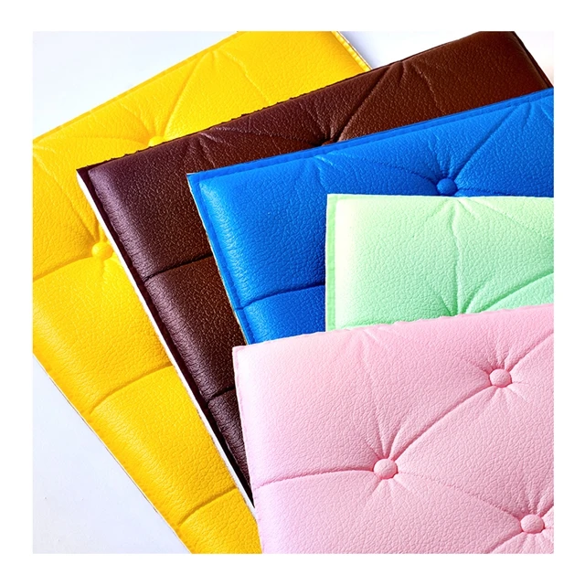 Brick Wallpaper Adhesive Wall Sticker Panel Pe Foam Colourful Cheap DIY 3d Wall Stickers Home Decor Graphic Design Modern 10mm