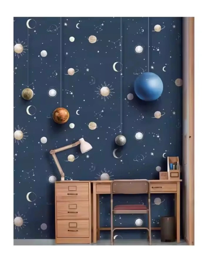 Kids School Wall Decoration Paper Baby Children Wallpaper Print 3d PVC Animal Print Graphic Design Modern Waterproof Wallpaper
