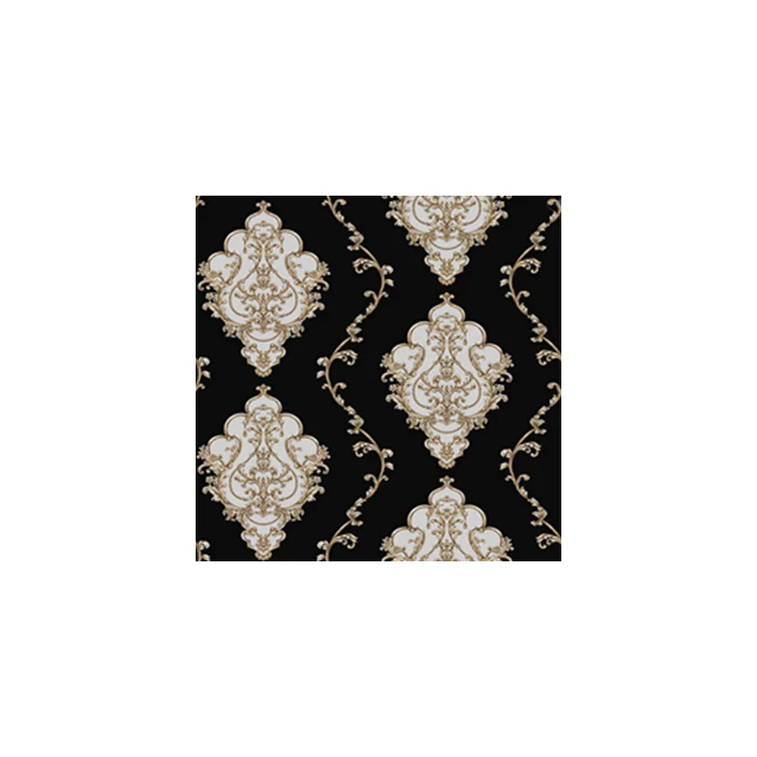 Modern Chinese New Design 3D Style PVC Wallpapers Geometric Pattern Metallic for Living Room and Bedroom Use