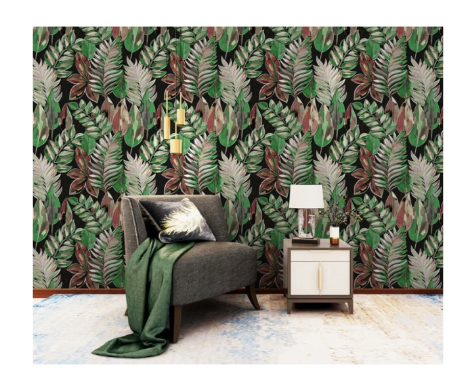 Wholesale New Exquisite Embossed European Wallpaper Modern Design Waterproof 10m Paper for Interior Wall Decoration