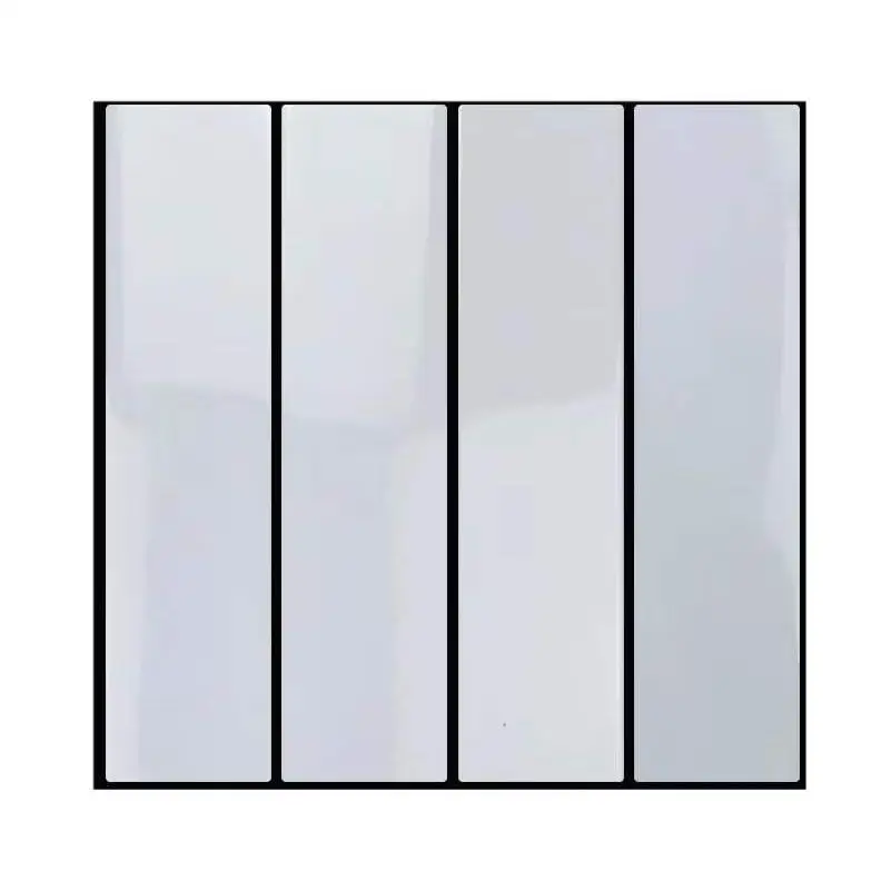 Bright Silver 100x200 Handmade square Mosaic Tile Process Suitable for Modern Villa Kitchens