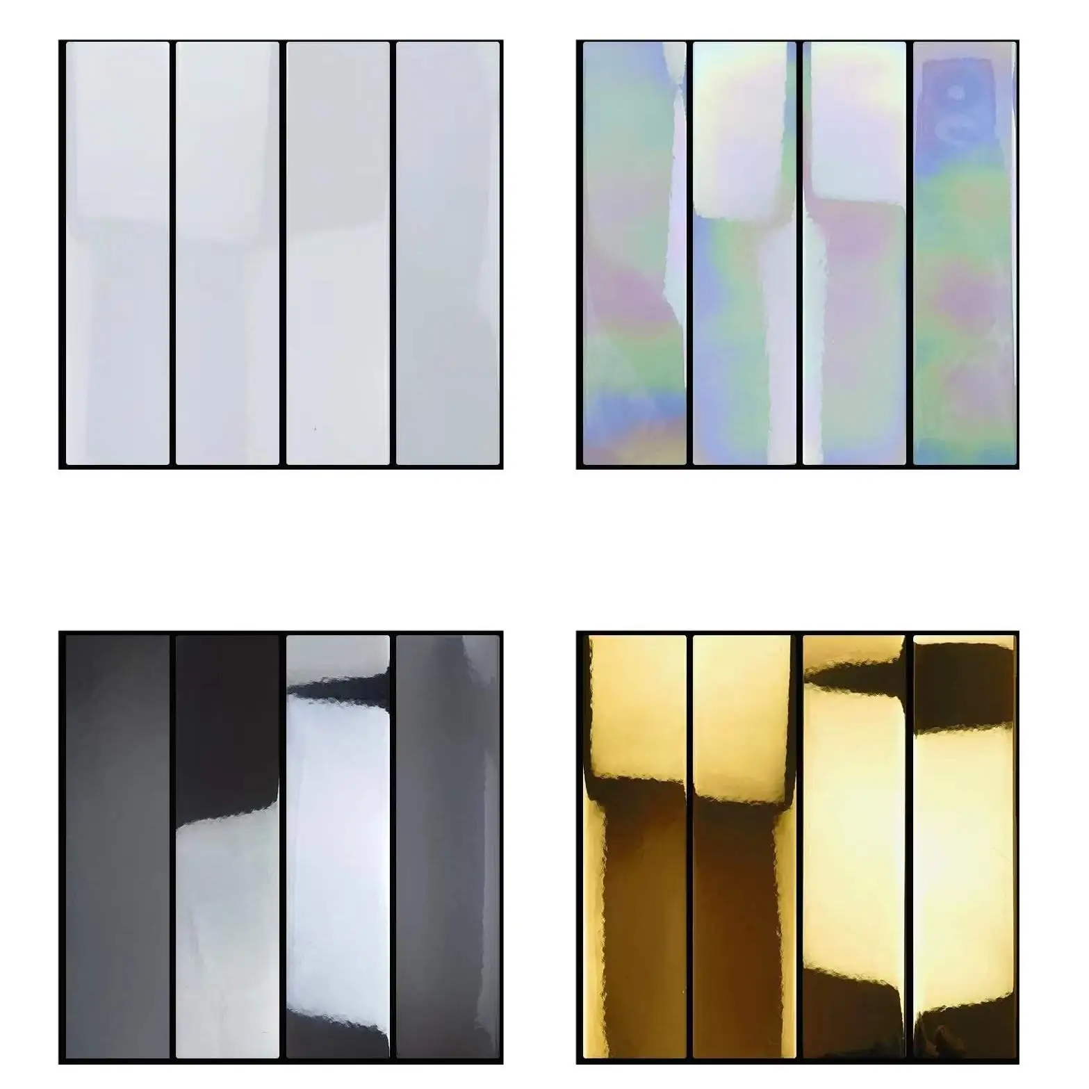 Bright Silver 100x200 Handmade square Mosaic Tile Process Suitable for Modern Villa Kitchens