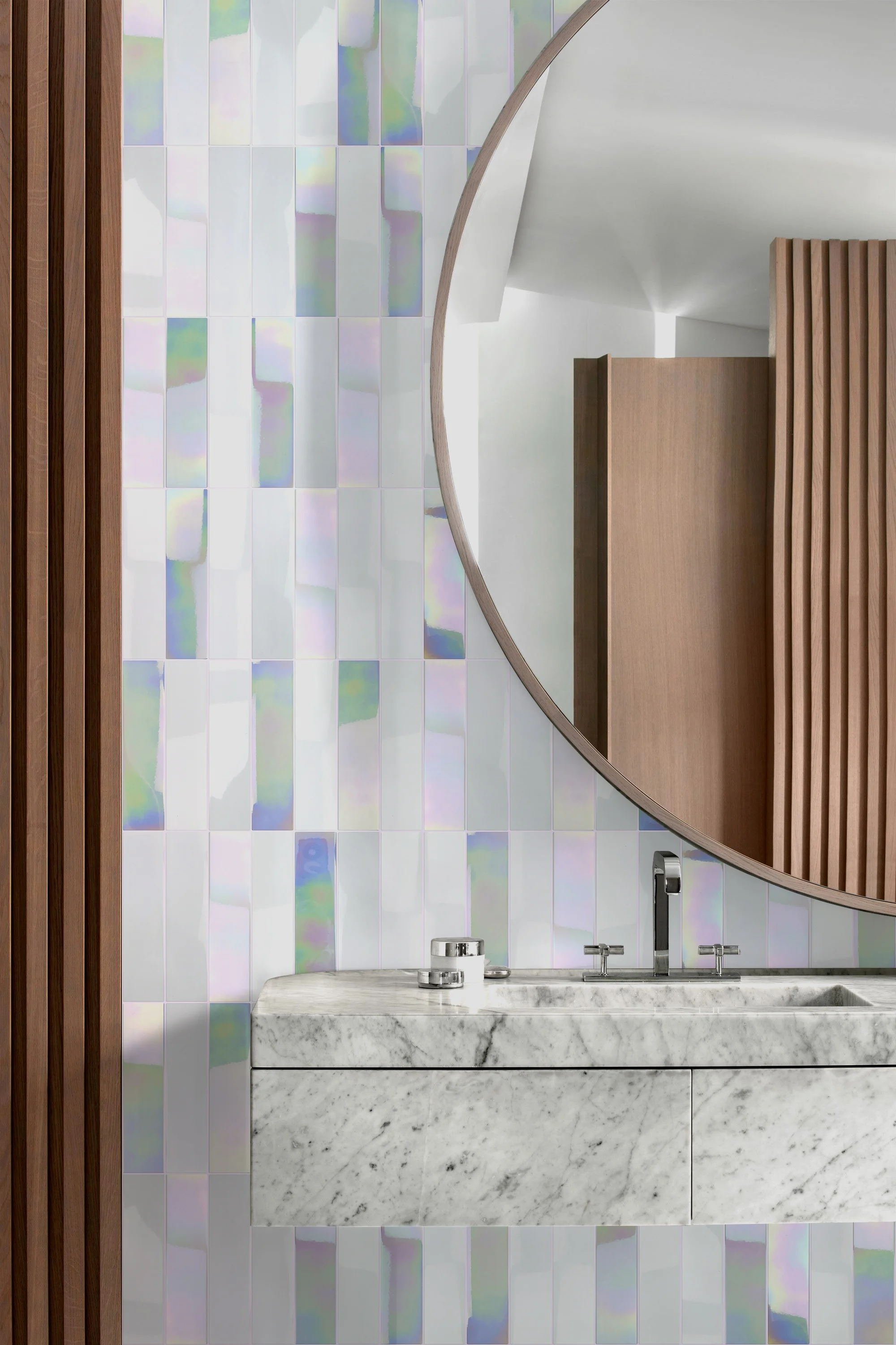 Bright Silver 100x200 Handmade square Mosaic Tile Process Suitable for Modern Villa Kitchens