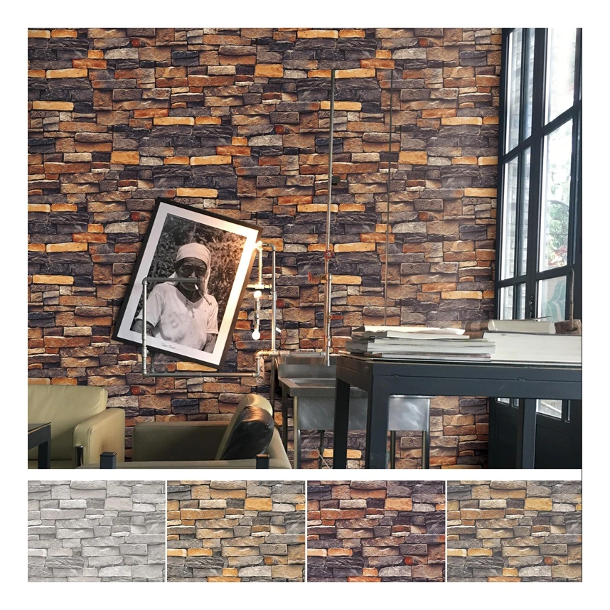 Custom Modern Style 3D Vinyl Wallpaper for Home Decoration Waterproof Design for Bedroom & Living Room