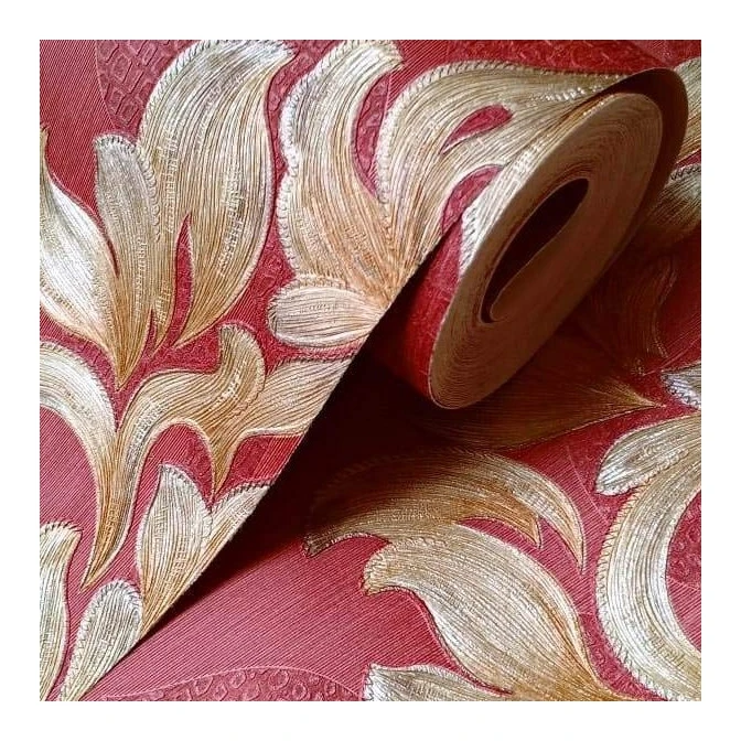 Newly Pvc Surface 3D Mural Wallpaper for Walls, Modern Luxury PVC 3D Bedroom Wall Paper Cheap Wallpaper