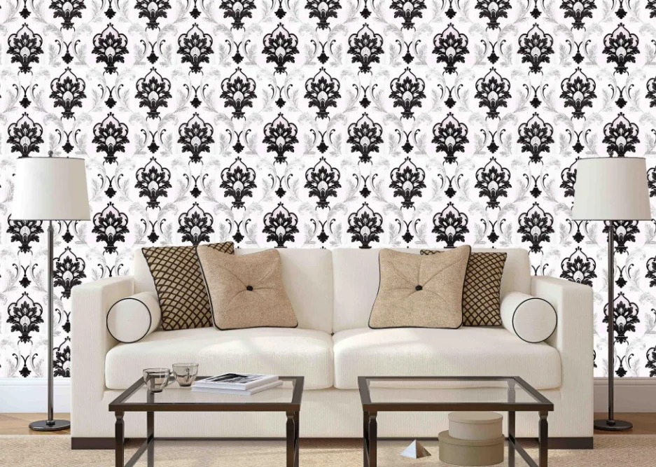 Newly Pvc Surface 3D Mural Wallpaper for Walls, Modern Luxury PVC 3D Bedroom Wall Paper Cheap Wallpaper