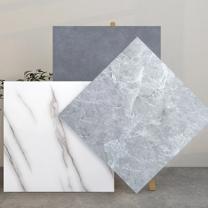 TopFashion 600*600mm Indoor PVC LVT Vinyl Floor Sticker 1mm Wear Resistant 3D Design for Bedroom Garage Graphic Application Home