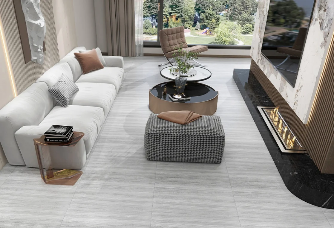 TopFashion 600*600mm Indoor PVC LVT Vinyl Floor Sticker 1mm Wear Resistant 3D Design for Bedroom Garage Graphic Application Home
