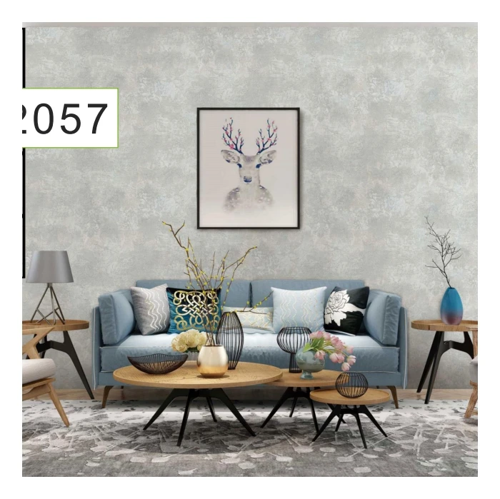 Modern Design Popular in Pakistan Wallpaper Pvc Wallcovering, Golden Foil Bronzing Wallpaper