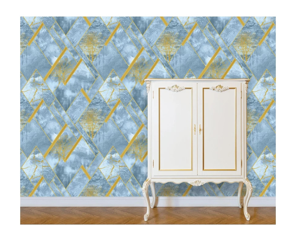 Cheap Price Custom Peel and Stick Kitchen Wallpapers, Bathrooms Modern Kitchen Wallpaper Pvc Living Room Graphic Design Floral