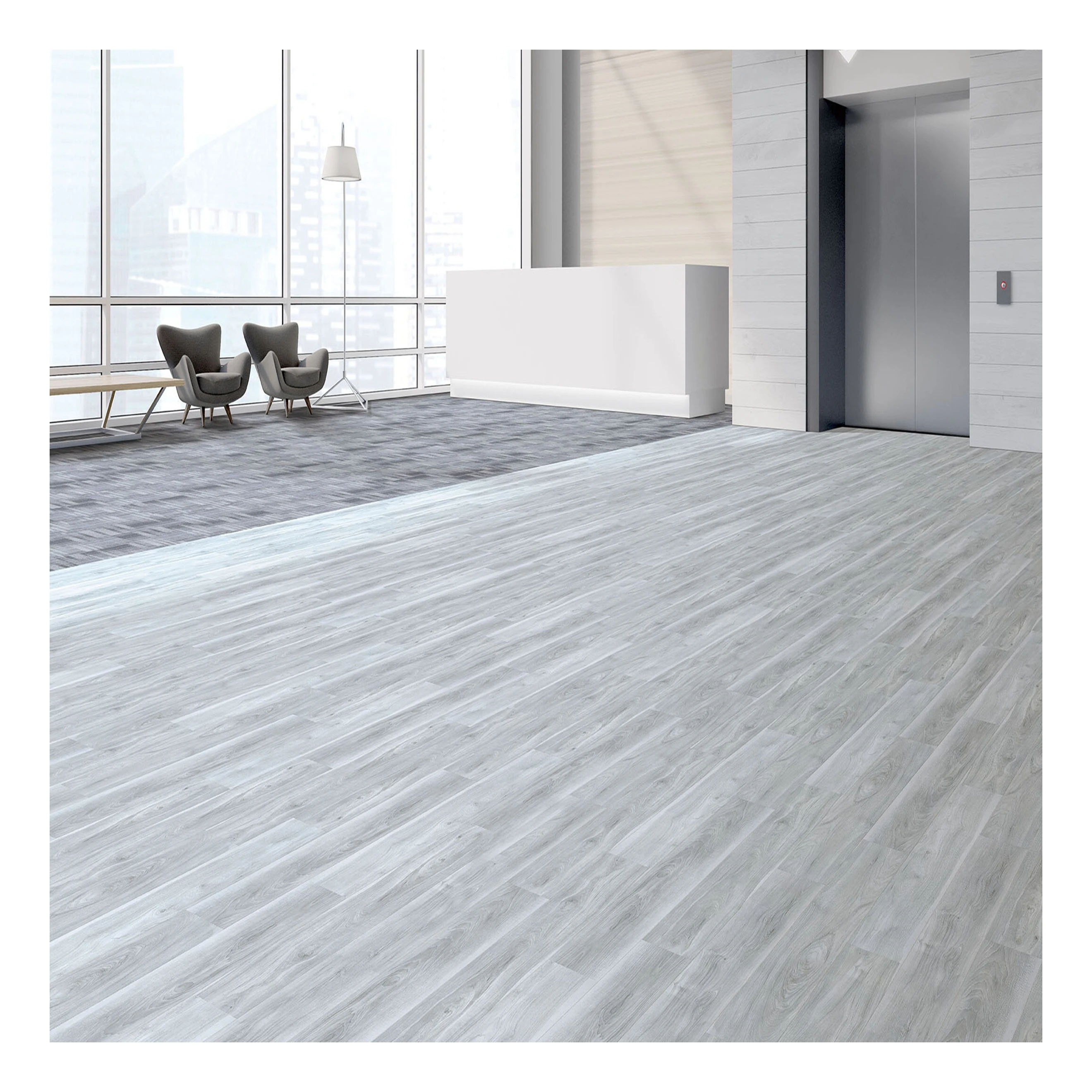 Factory Direct Shipment Free Sample SPC Flooring with Wear Layer 0.2mm .0.3mm