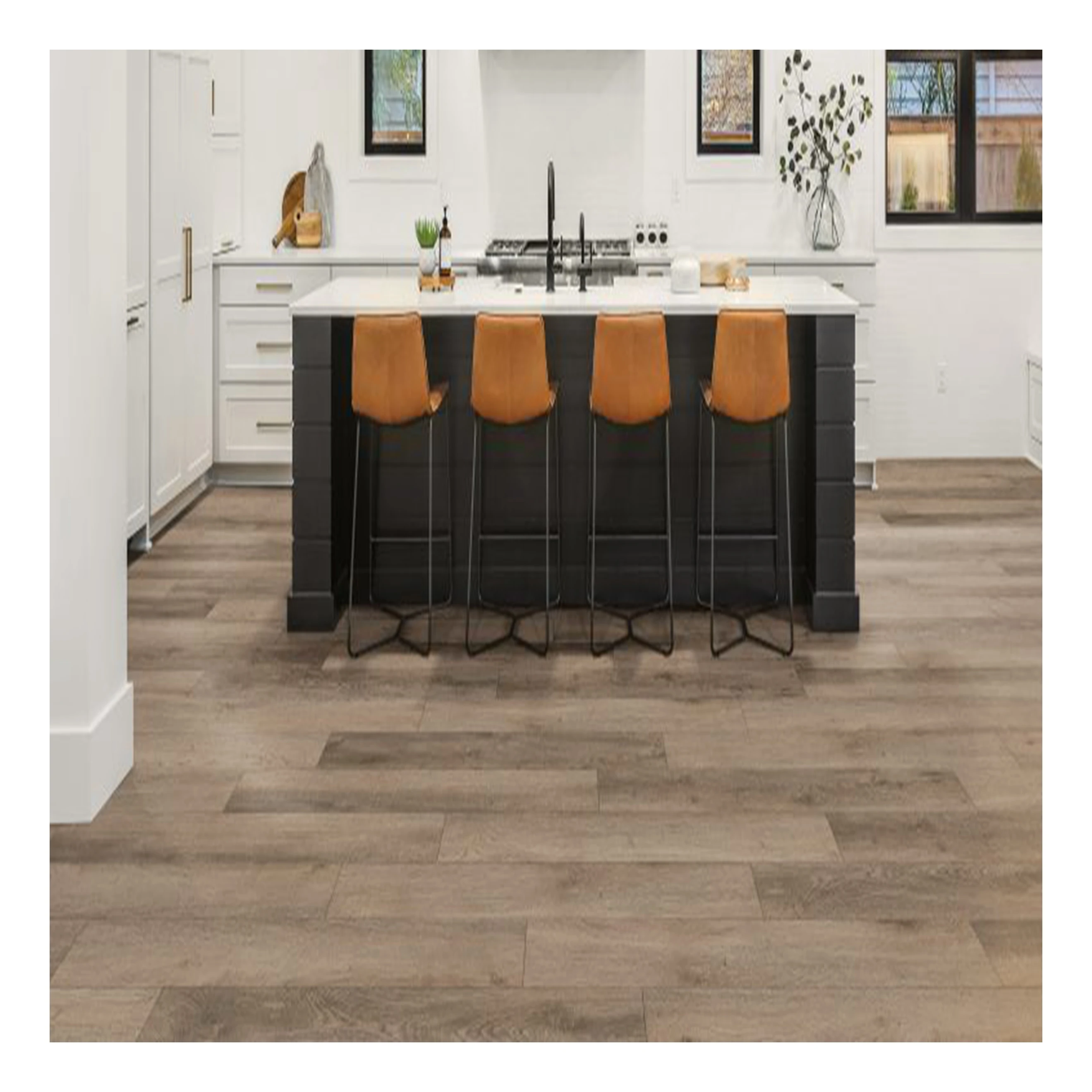 Factory Direct Shipment Free Sample SPC Flooring with Wear Layer 0.2mm .0.3mm