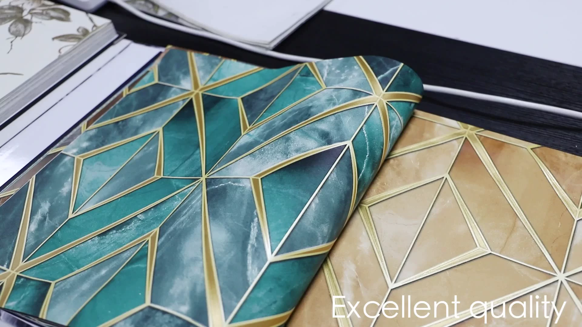 Modern 3D Metallic Wallpaper for Bedroom Waterproof Fabric PVC Cheap Peel and Stick Installation Decorative Paper Wallpaper