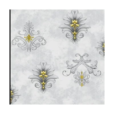 Modern 3D Metallic Wallpaper for Bedroom Waterproof Fabric PVC Cheap Peel and Stick Installation Decorative Paper Wallpaper