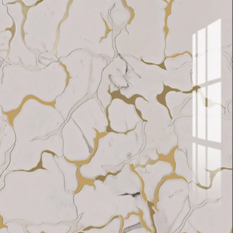 Wallpaper Tile Sticker Waterproof Kitchen Wall Panel Sticker Foam Panel Marble Hot Sell Living Room Peel and Stick Washable