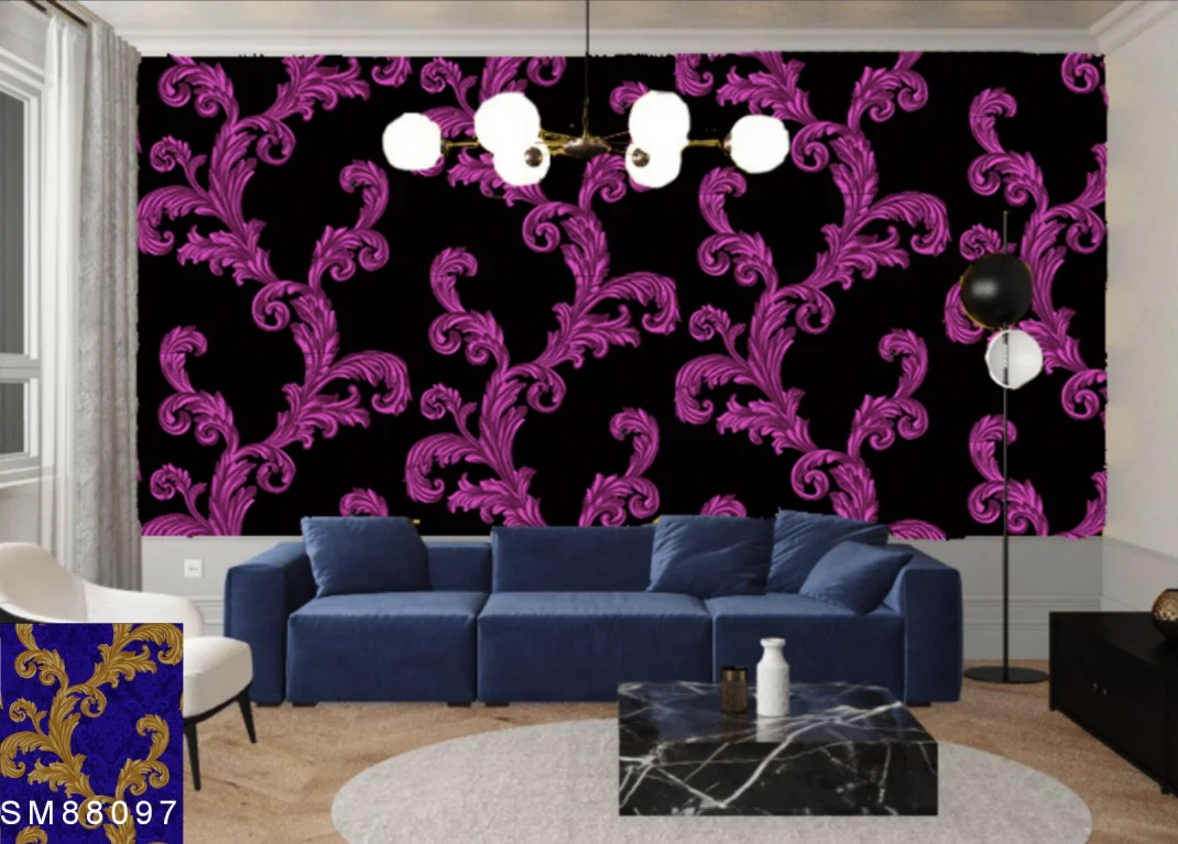 China Designs Deep Embossed Chinese Painting Wallpaper, 3d Geometric Wallpaper China