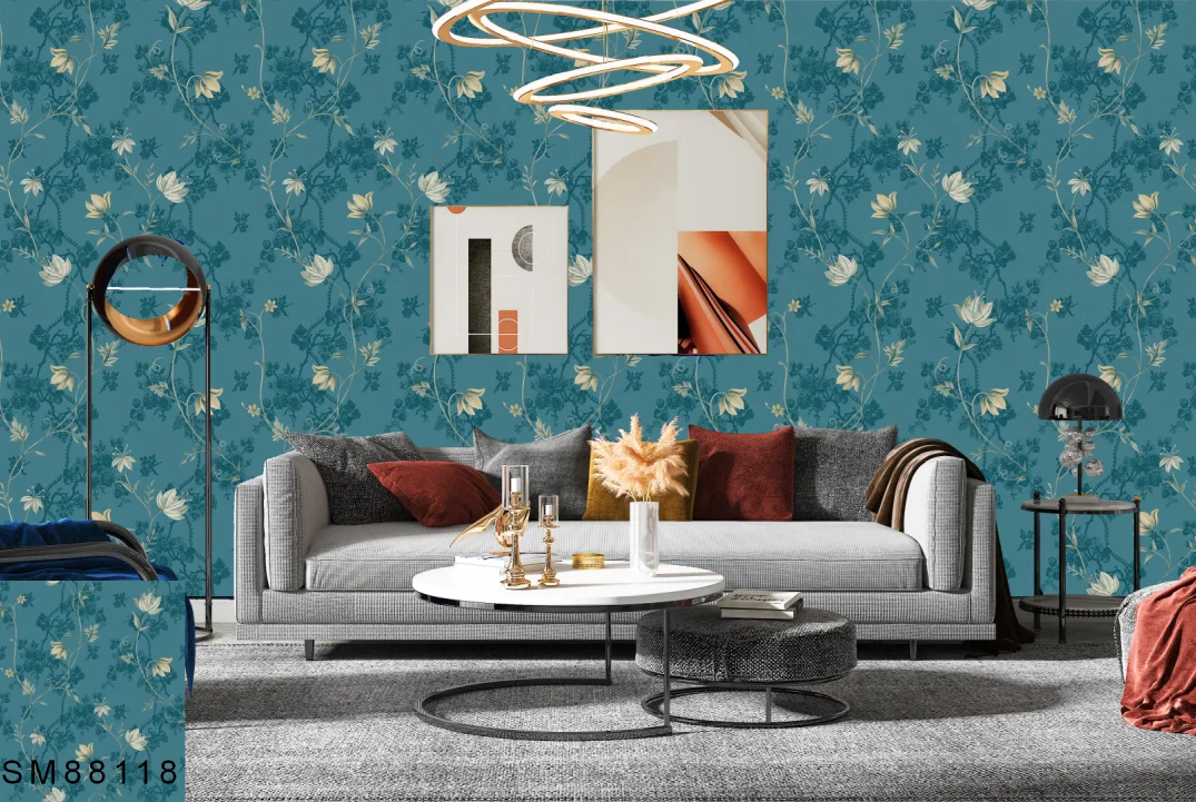 China Designs Deep Embossed Chinese Painting Wallpaper, 3d Geometric Wallpaper China