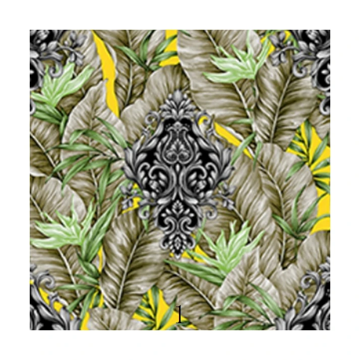 Modern 3D Floral Pattern Geometric PVC Wallpaper Soundproof Waterproof 10m Length Interior Hotel Wall Decor Wholesale Paper