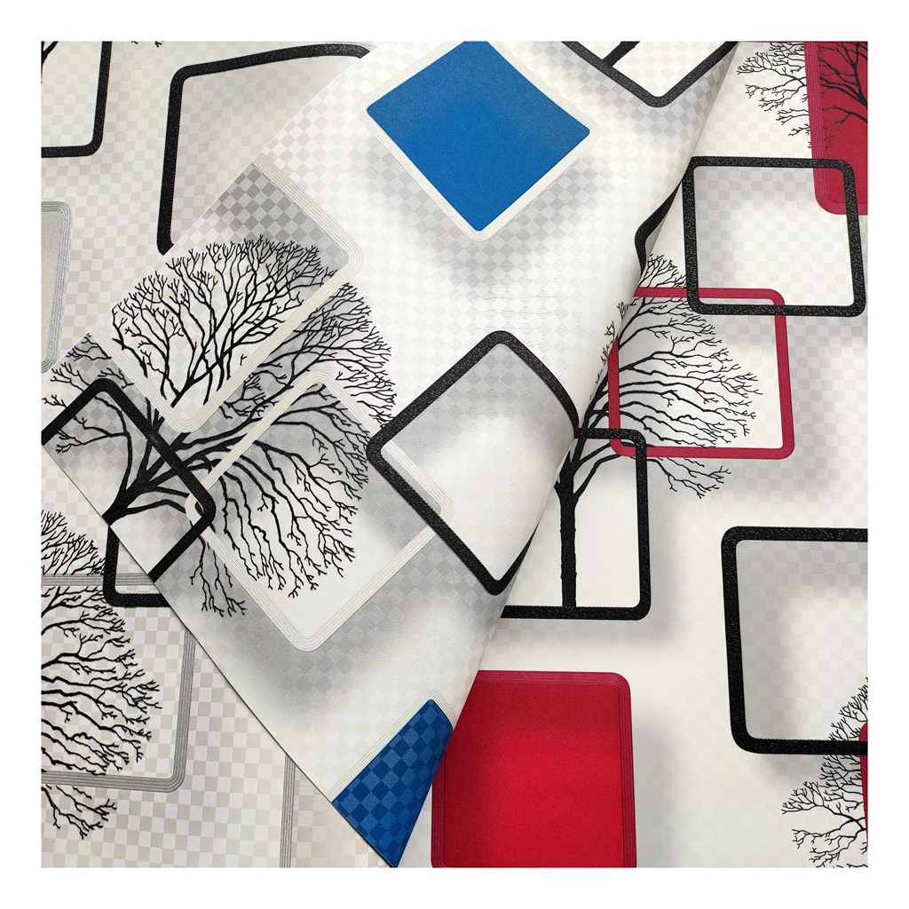 High Quality 3D Floral Wallpaper for House Decoration Modern PVC Vinyl Soundproof Waterproof 10m Length Free Sample From China