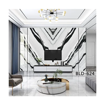 Hot Sale Good Quality 3D Printing 1220*2440*PVC Marble Panel for Wall Decoration