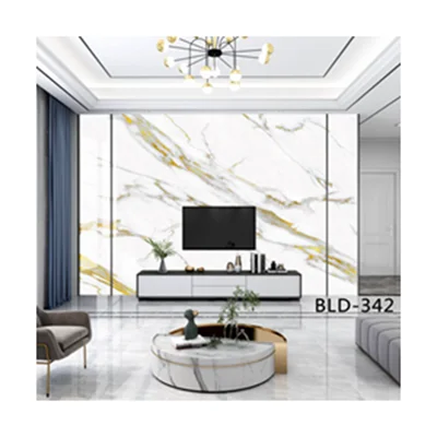Hot Sale Good Quality 3D Printing 1220*2440*PVC Marble Panel for Wall Decoration