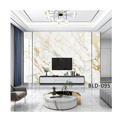 Hot Sale Good Quality 3D Printing 1220*2440*PVC Marble Panel for Wall Decoration