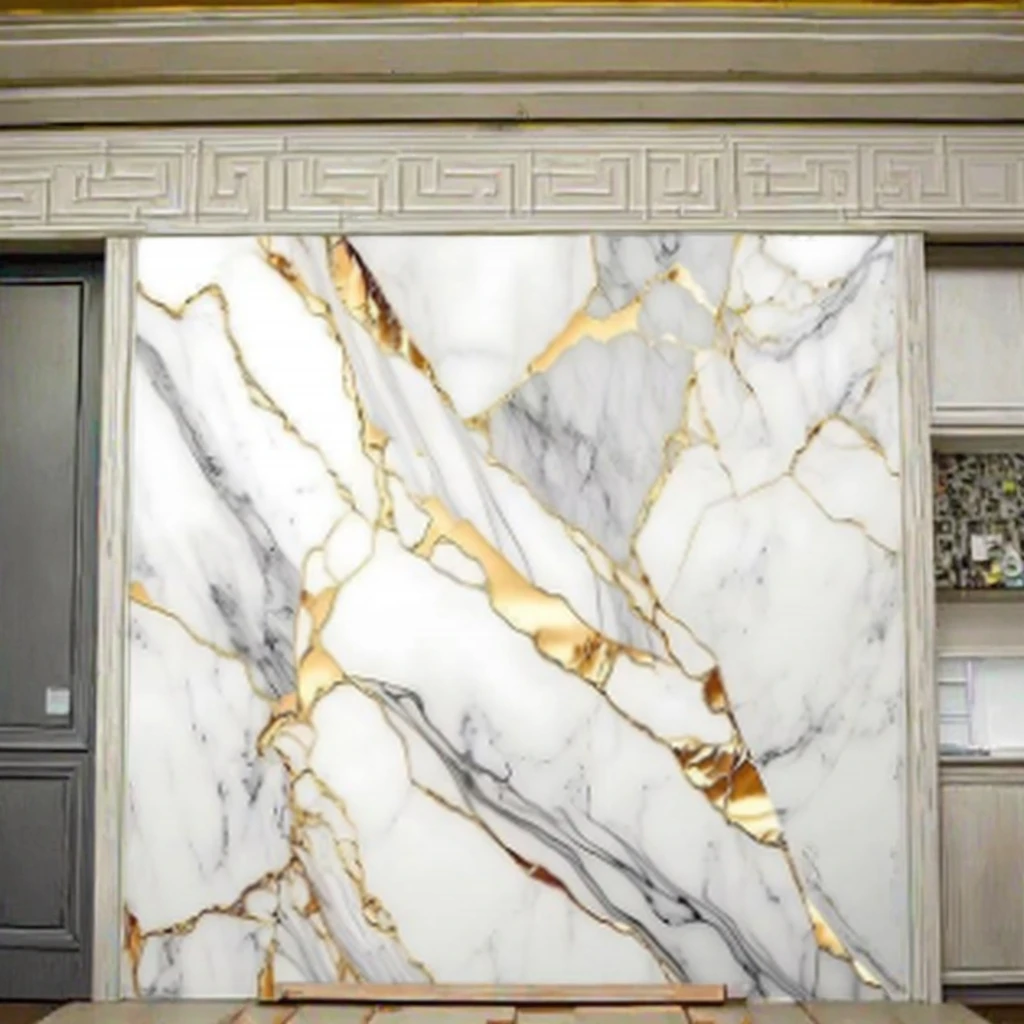 Floral Marble PVC Adhesive Wallpaper Sticker Peel Stick Easy Installation for Bedroom Living Room Hotel Kids Furniture Free