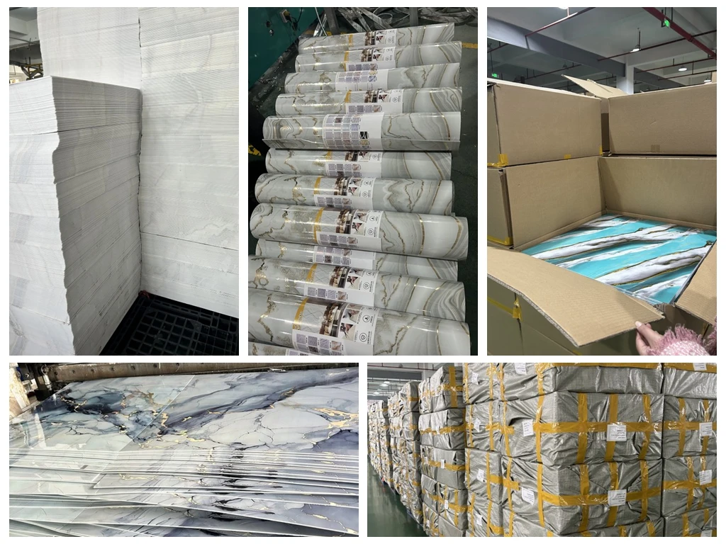 Modern 3D Marble Wall Sticker 1.2*3m Easy PVC Soundproof Heat Insulation Anti-Static for Bedroom Kitchen Mall Direct Factory