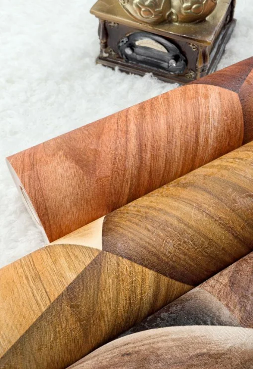 Best Selling 53cm PVC Wallpaper Black Geometric Textured Wall Waterproof 3D Design Luxury Bedroom Made Interior Wall Household