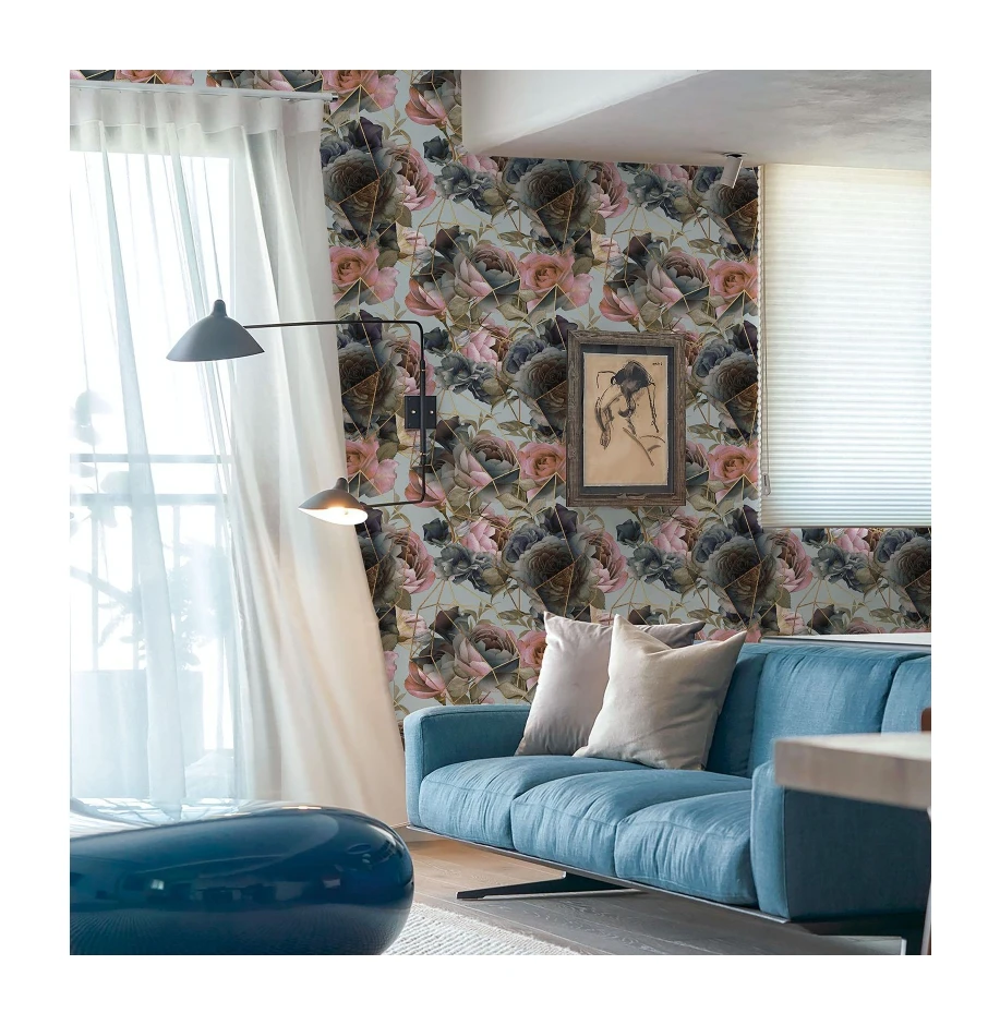 New 106 Damask Flower 3D Wallpaper Modern Luxury Home Decor Waterproof Paper Designed in China for Walls