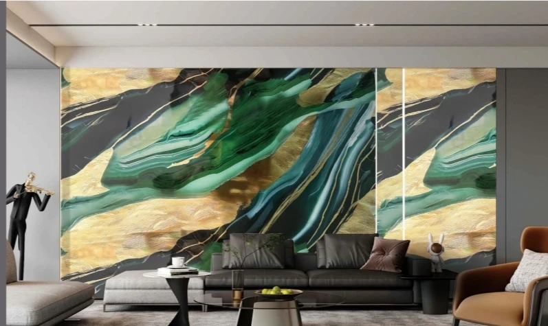 Best Sale Self-Adhesive PVC Gold 30*60 Marble Wall Sticker Waterproof for Kitchen and Hotel Moisture-Proof