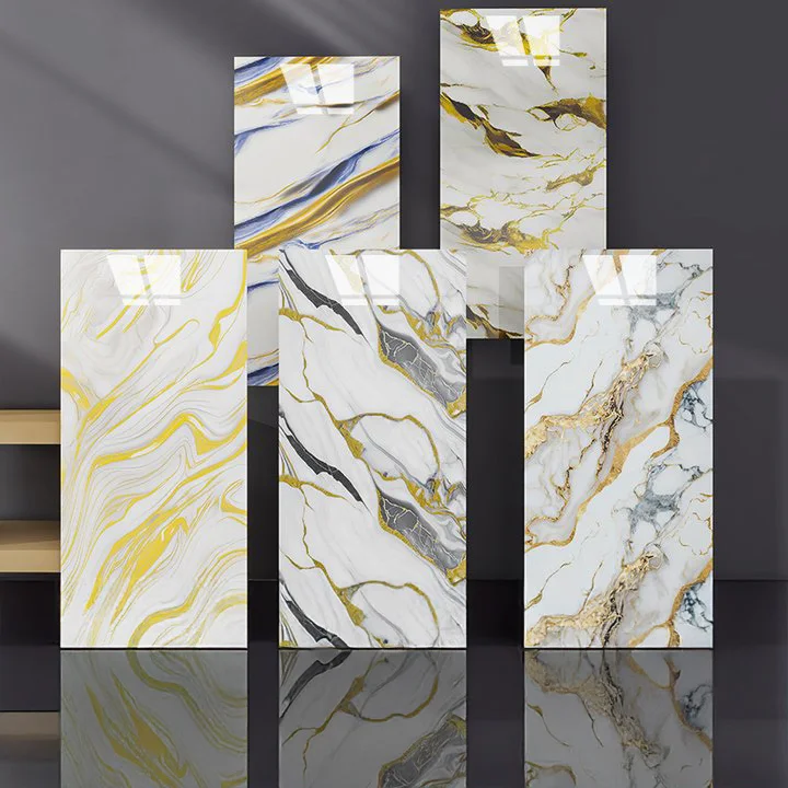 Modern Marble Wall Tile 60*60 Easy Install Feature Wall for Kitchen Waterproof Anti-Static Moisture-Proof Fireproof