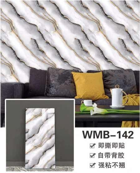 Classic Marble Tile Stickers IXPE 30*30 Waterproof Paper Geometric Peel Stick Wall Apartment Office Hotel Interior Walls Use