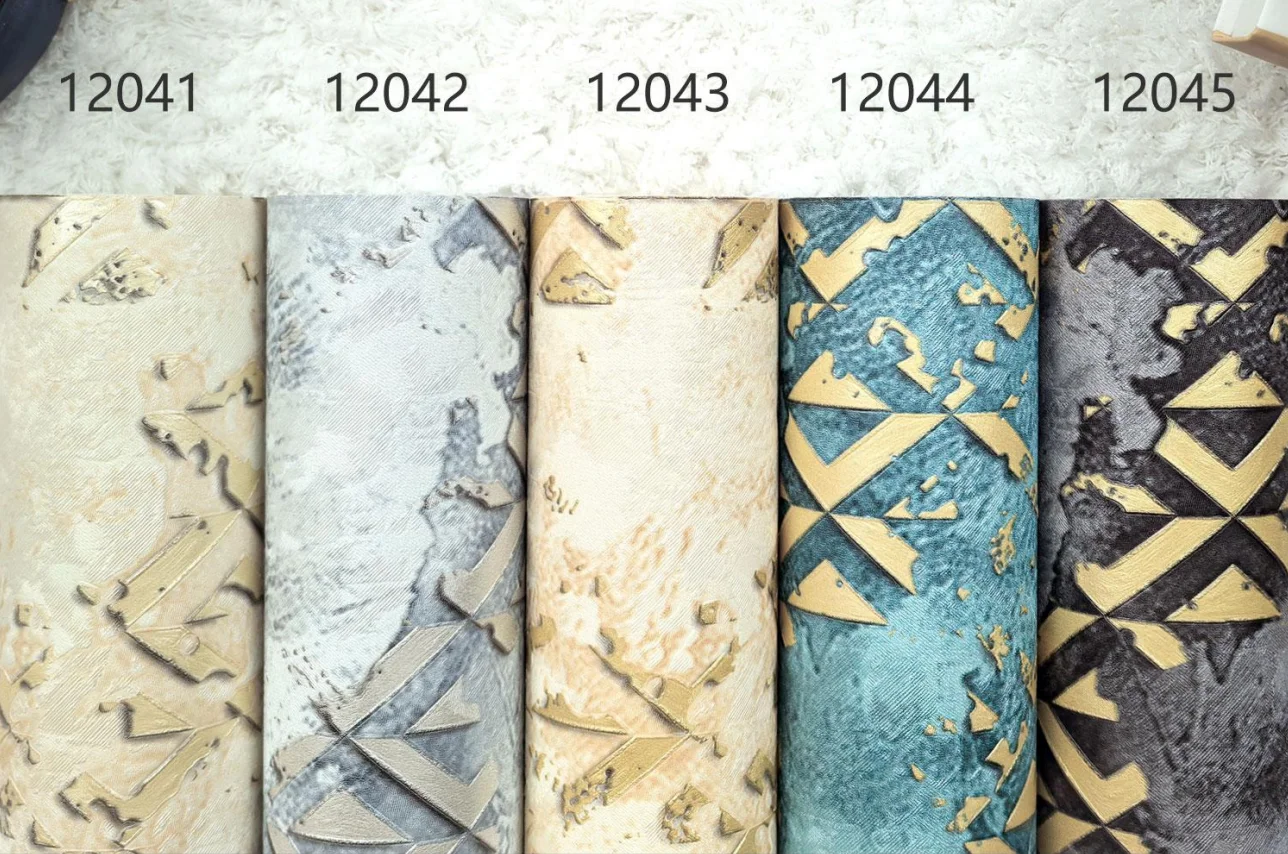 Best Selling White Geometric Textured Wall Waterproof 3d 53cm Pvc Wallpaper for Bedroom Walls,luxury Wallpaper Made in China