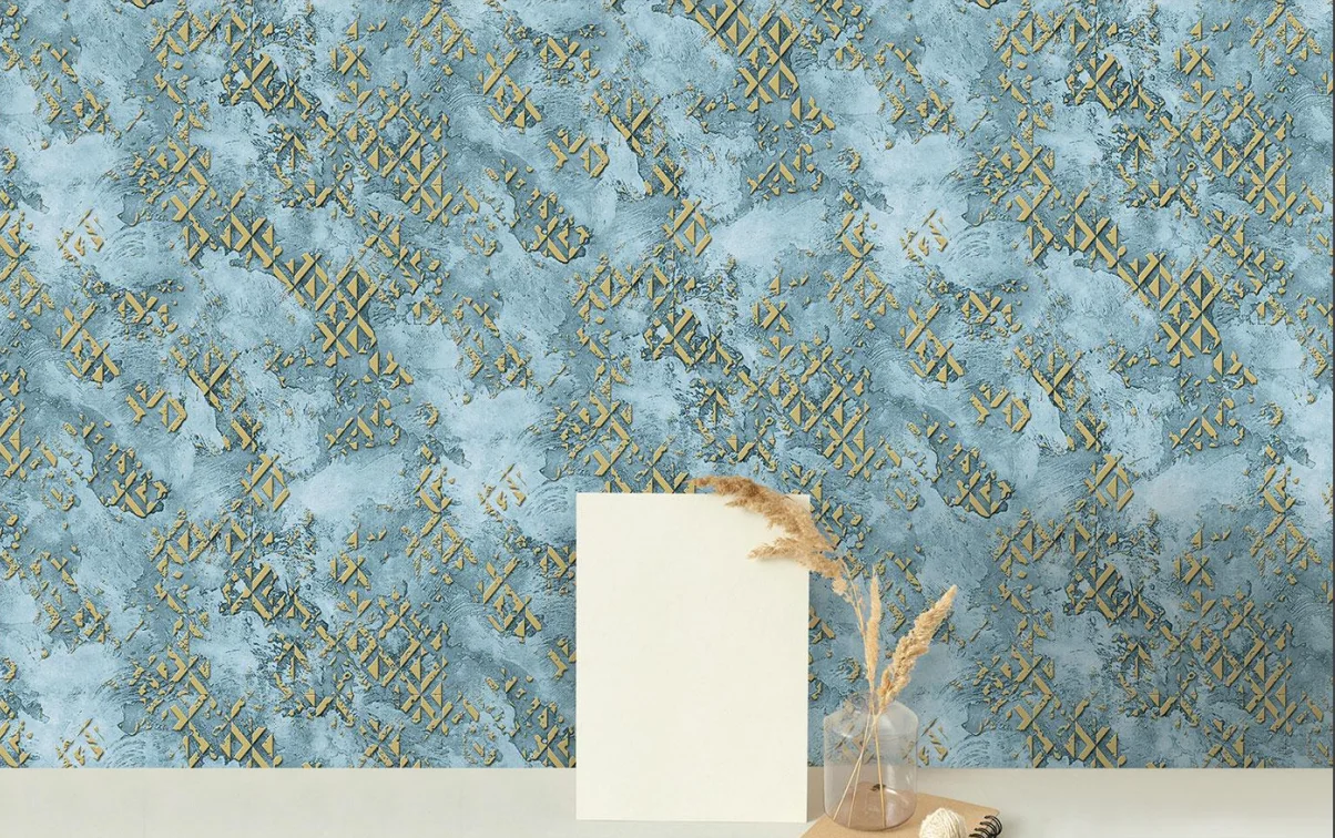 Best Selling White Geometric Textured Wall Waterproof 3d 53cm Pvc Wallpaper for Bedroom Walls,luxury Wallpaper Made in China