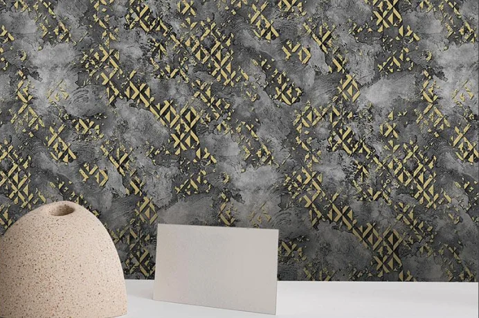 Best Selling White Geometric Textured Wall Waterproof 3d 53cm Pvc Wallpaper for Bedroom Walls,luxury Wallpaper Made in China