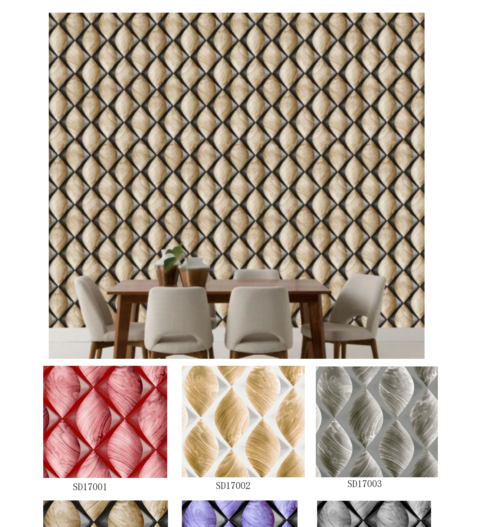 Wallpapers/wall Coating Unique Designs 3d Pvc Home Wallpaper Rolls Nature Flower Wallpapers Factory