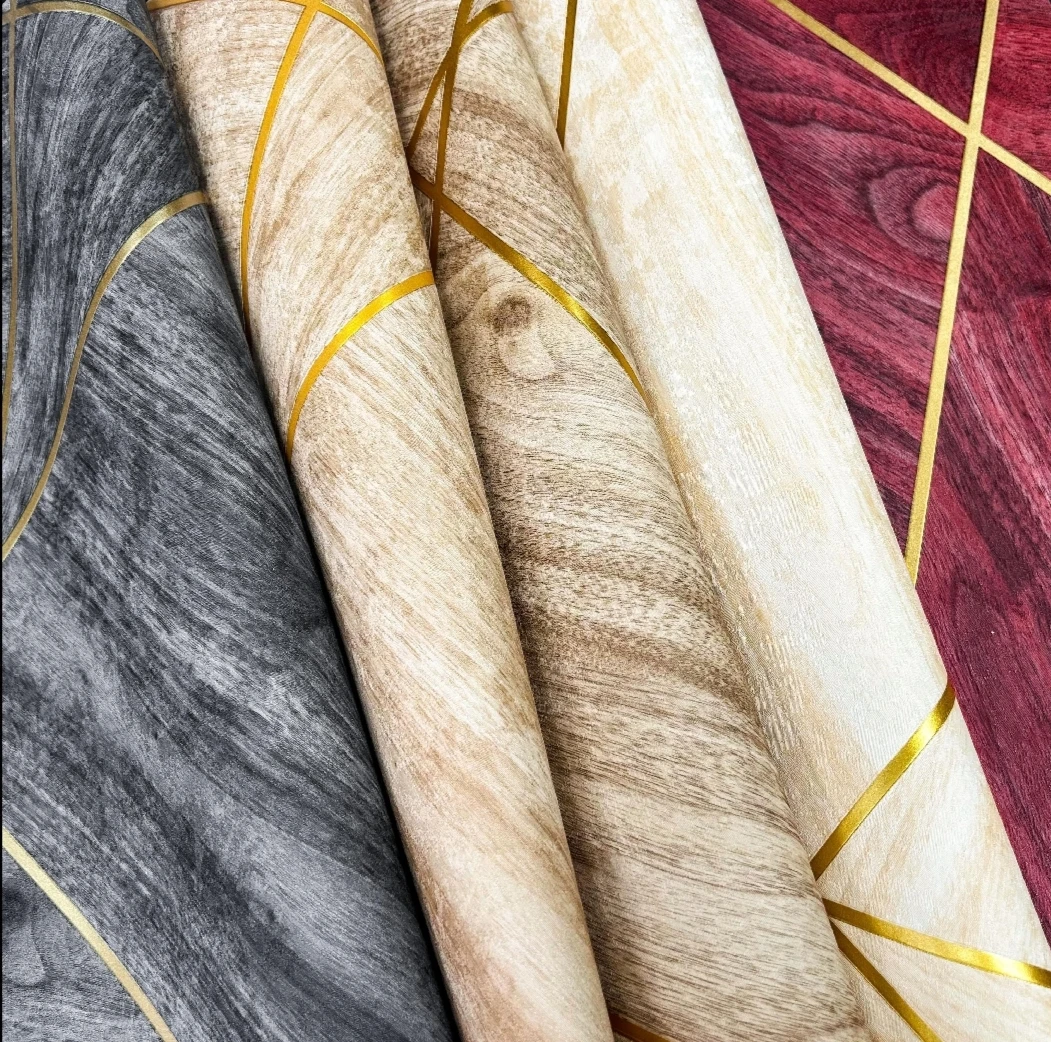 Flash Sale Modern Embossed PVC Waterproof Wallpaper New Design for Living-room and Hotel