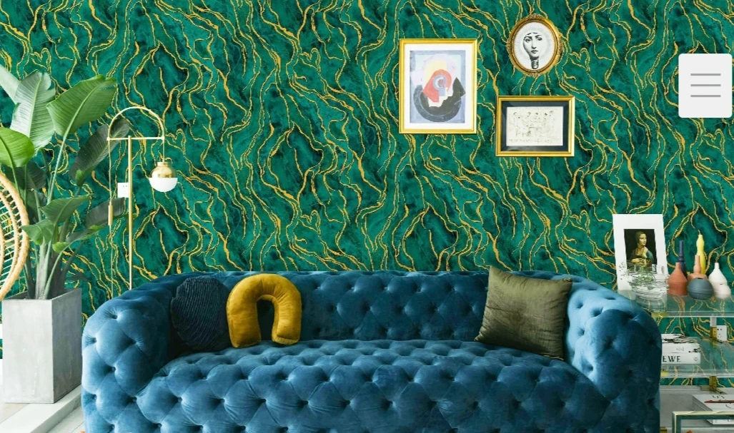 Flash Sale Modern Embossed PVC Waterproof Wallpaper New Design for Living-room and Hotel