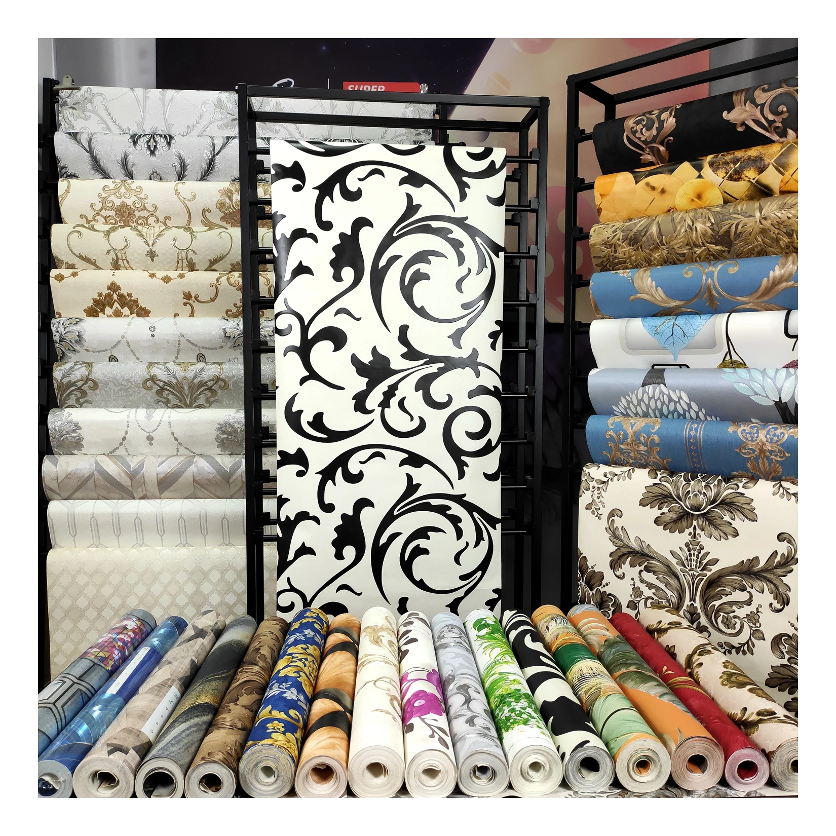 Modern Floral Embossed Waterproof Wallpapers Best Price Home Decoration Rolls Classic Style Producer