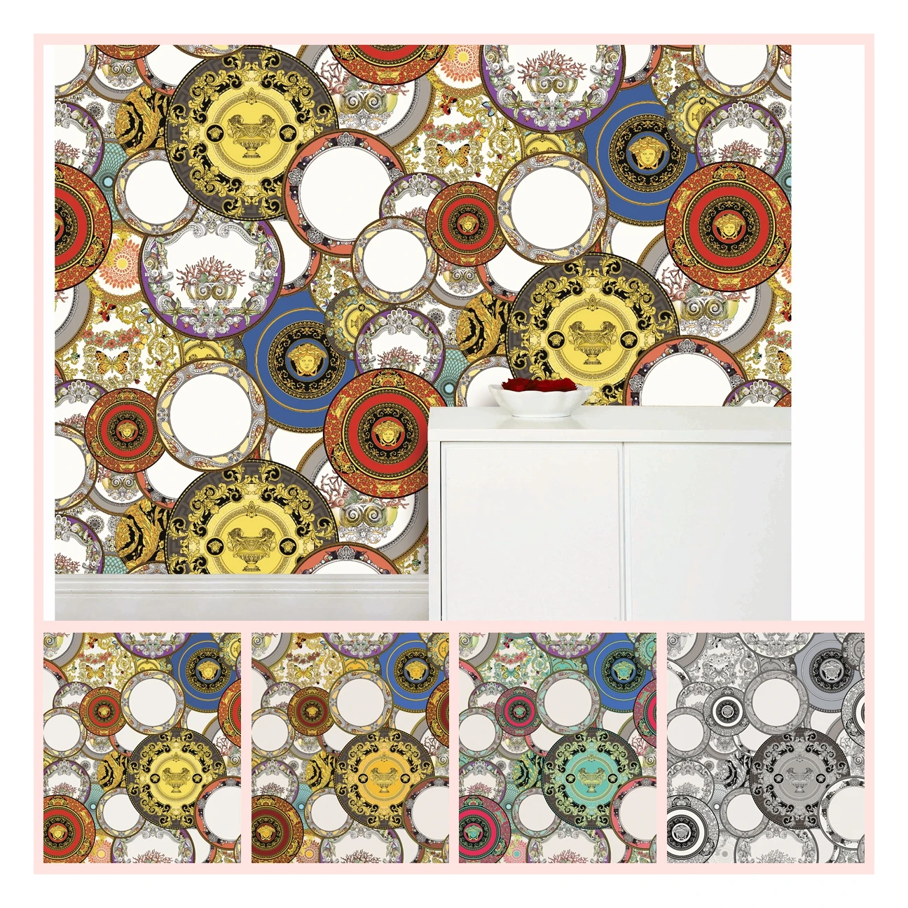 Natural World Floral Bird Wallpaper Modern Kids' Interior Wall Decor Waterproof Soundproof 10m Household Entertainment Use