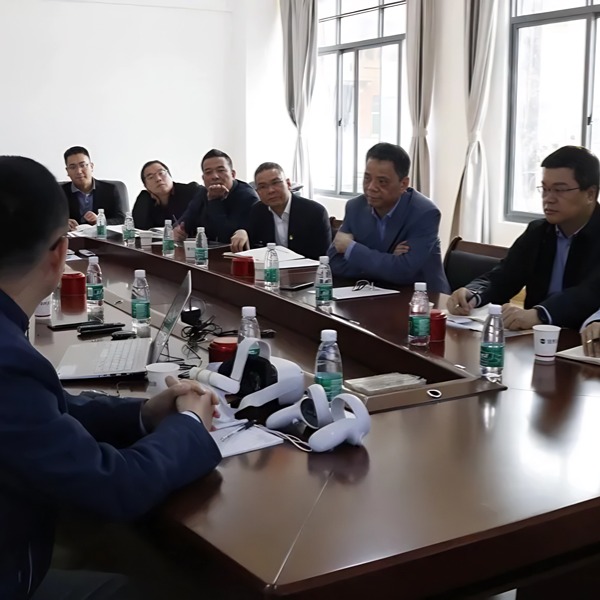 A warm welcome to Secretary of the Luojiang District Party Committee and his entourage for their visit to our company for guidance and research