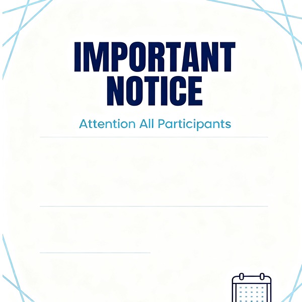 Notice of Equipment Price Adjustment