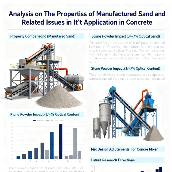 Analysis on the Properties of Manufactured Sand and Related Issues in Its Application in Concrete