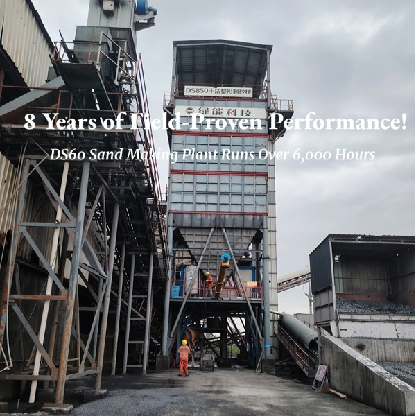 From Client: 8 Years of Field-Proven Performance! DS60 Sand Making Plant Runs Over 6,000 Hours – Durability You Can See.