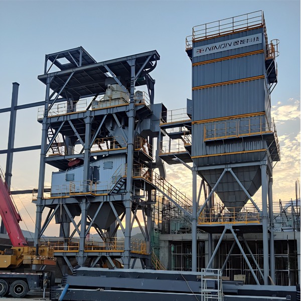 Установка для формования заполнителей и производства песка ZDS1030 + линия по производству строительного раствора СБТ80 — применяется в компании Чжэцзян Пантай Относящийся к окружающей среде Защита Технологии Ко., ООО.