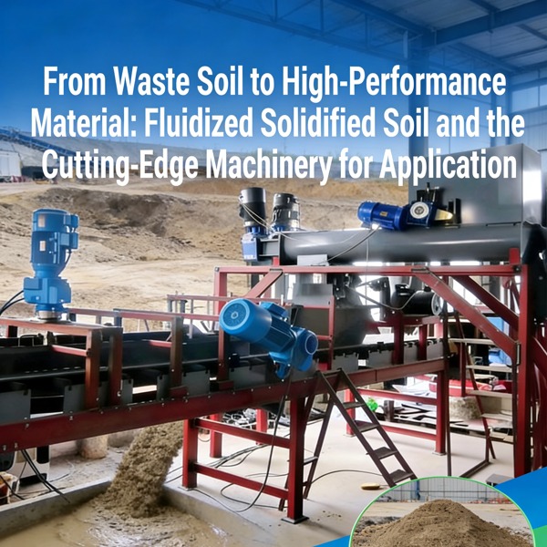 கழிவு மண்ணிலிருந்து உயர் செயல்திறன் கொண்ட பொருள் வரை: திரவமாக்கப்பட்ட திடப்படுத்தப்பட்ட மண் மற்றும் பயன்பாட்டிற்கான அதிநவீன இயந்திரங்கள்