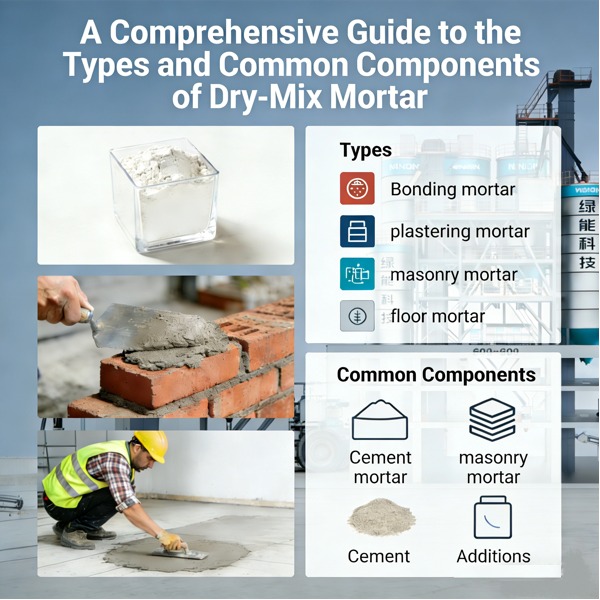 शुष्क मिश्रण मोर्टार के प्रकार और सामान्य घटकों के लिए एक व्यापक मार्गदर्शिका