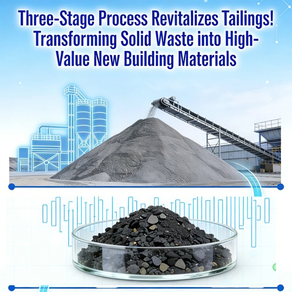 Трехэтапный процесс оживляет хвостохранилища! Превращение твердых отходов в ценные новые строительные материалы.